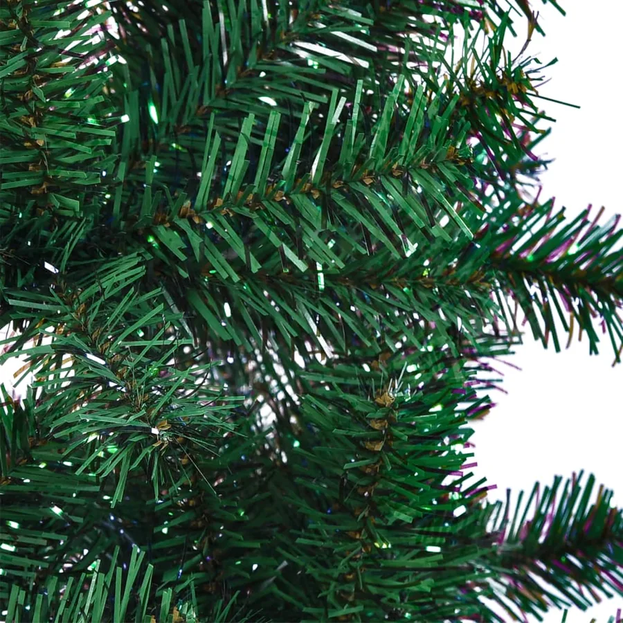 Sapin de Noël artificiel pointes iridescentes Vert 180 cm PVC - 5