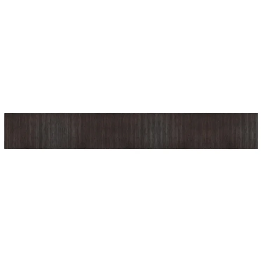Tapis rectangulaire marron foncé 70x500 cm bambou - 2