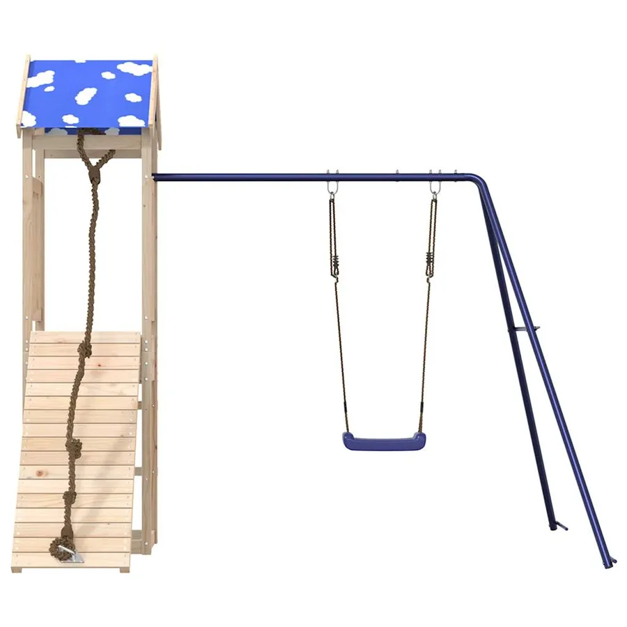Aire de jeux d'extérieur bois de pin massif - 3