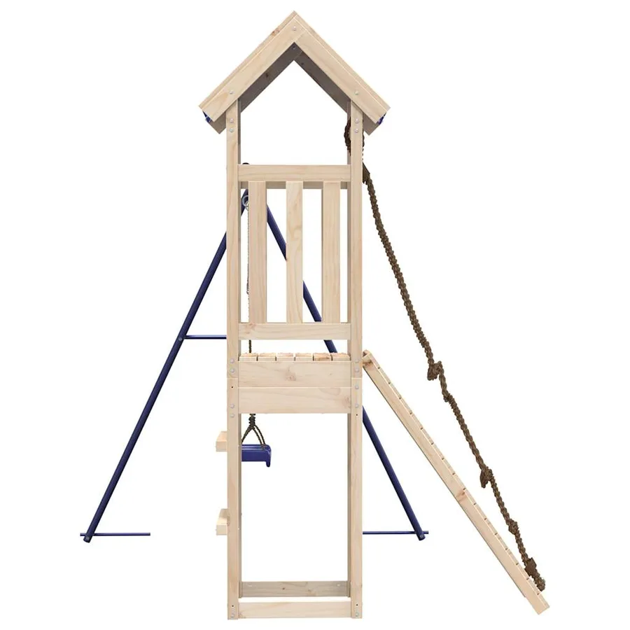 Aire de jeux d'extérieur bois de pin massif - 6