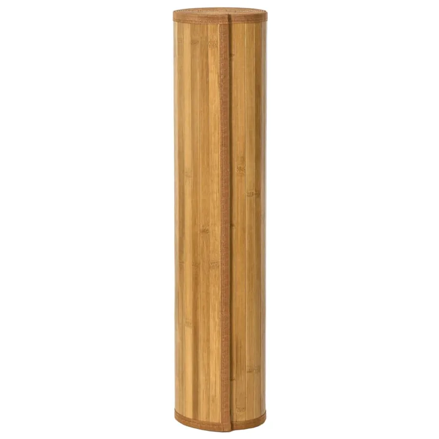 Tapis rectangulaire naturel 60x200 cm bambou - 3