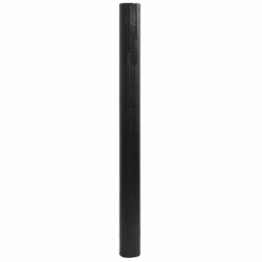 Tapis rectangulaire noir 80x500 cm bambou - 3