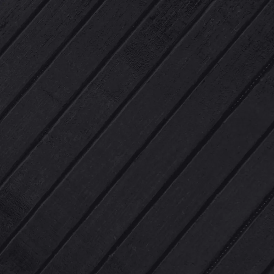 Tapis rectangulaire noir 80x500 cm bambou - 7