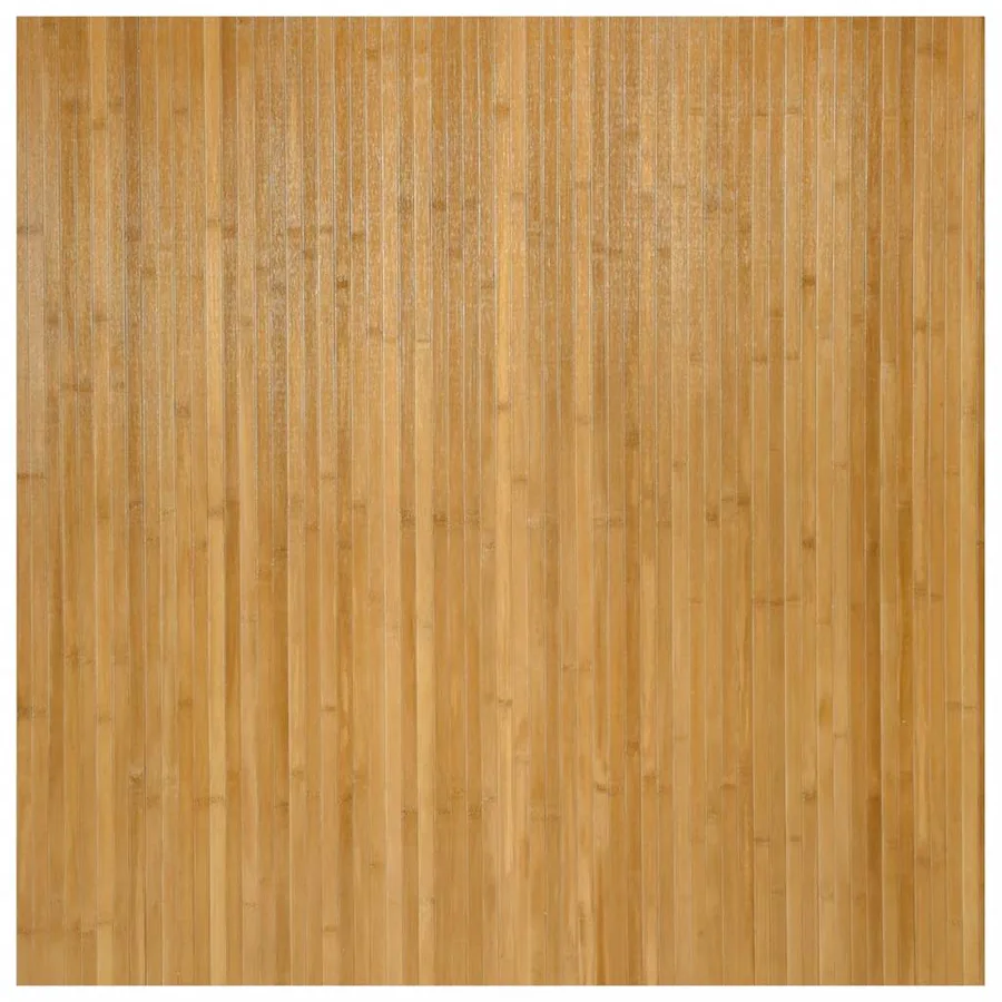 Tapis rectangulaire naturel 100x100 cm bambou - 2