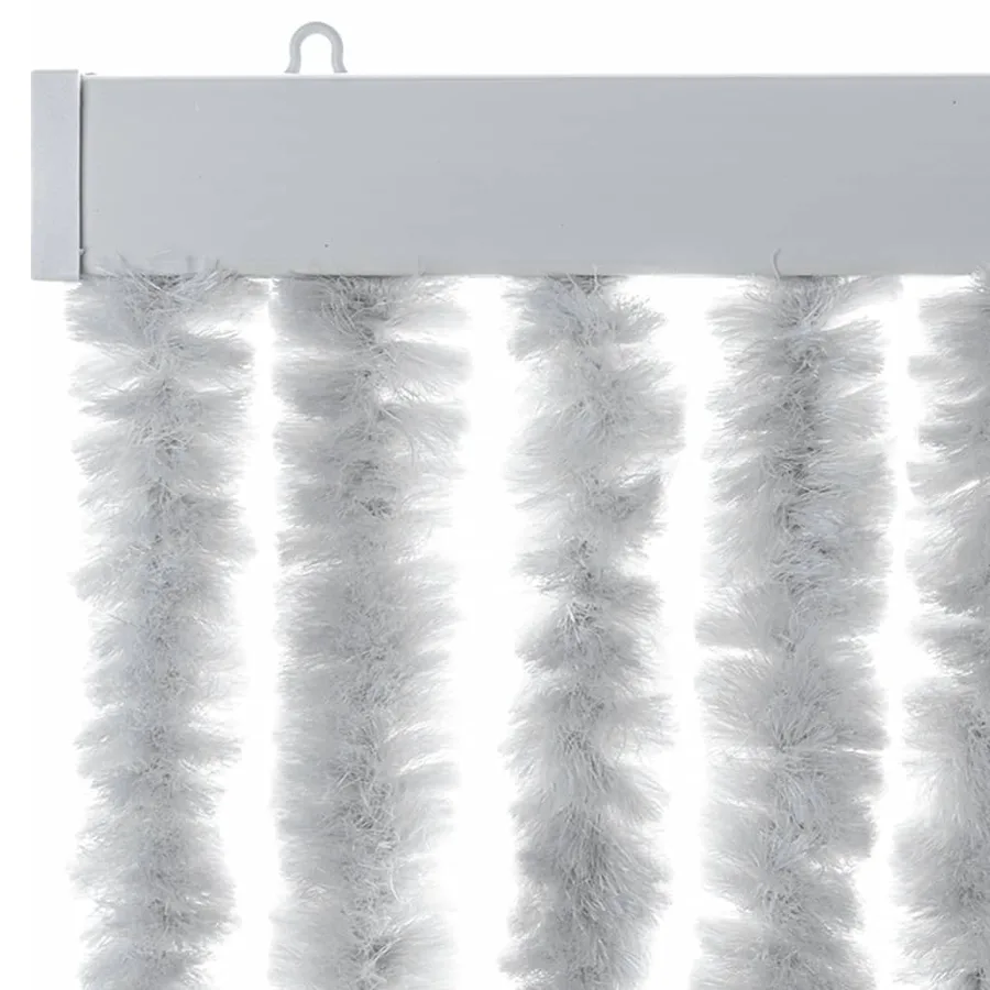 Rideau anti-mouches gris 118x220 cm chenille - 4