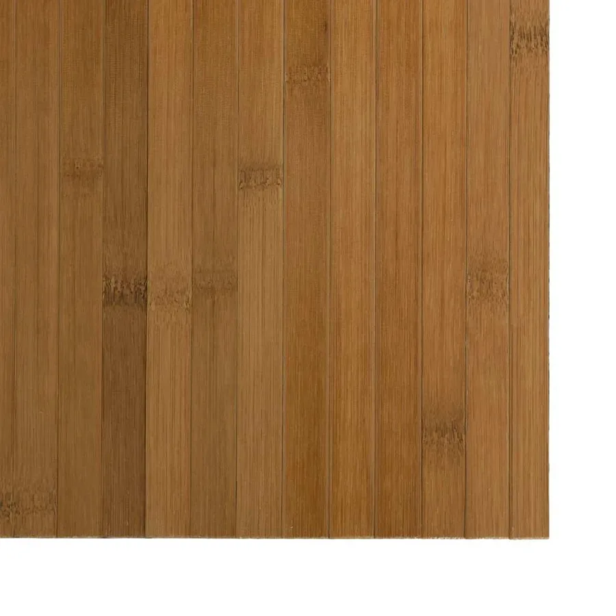 Tapis rectangulaire marron 100x100 cm bambou - 6