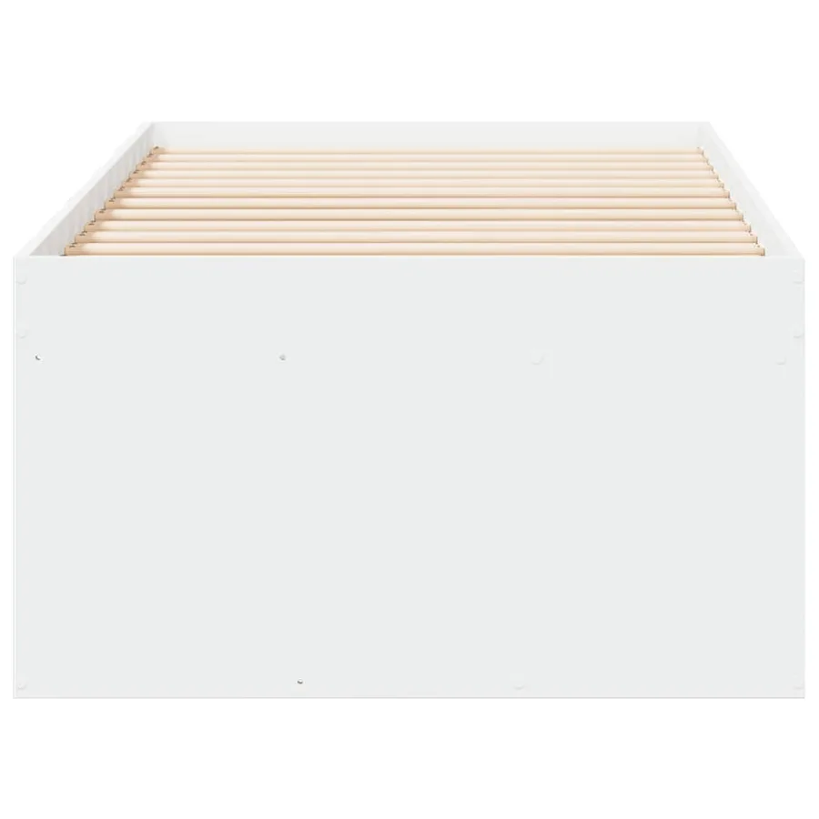 Lit de jour avec tiroirs sans matelas blanc 100x200 cm - 5
