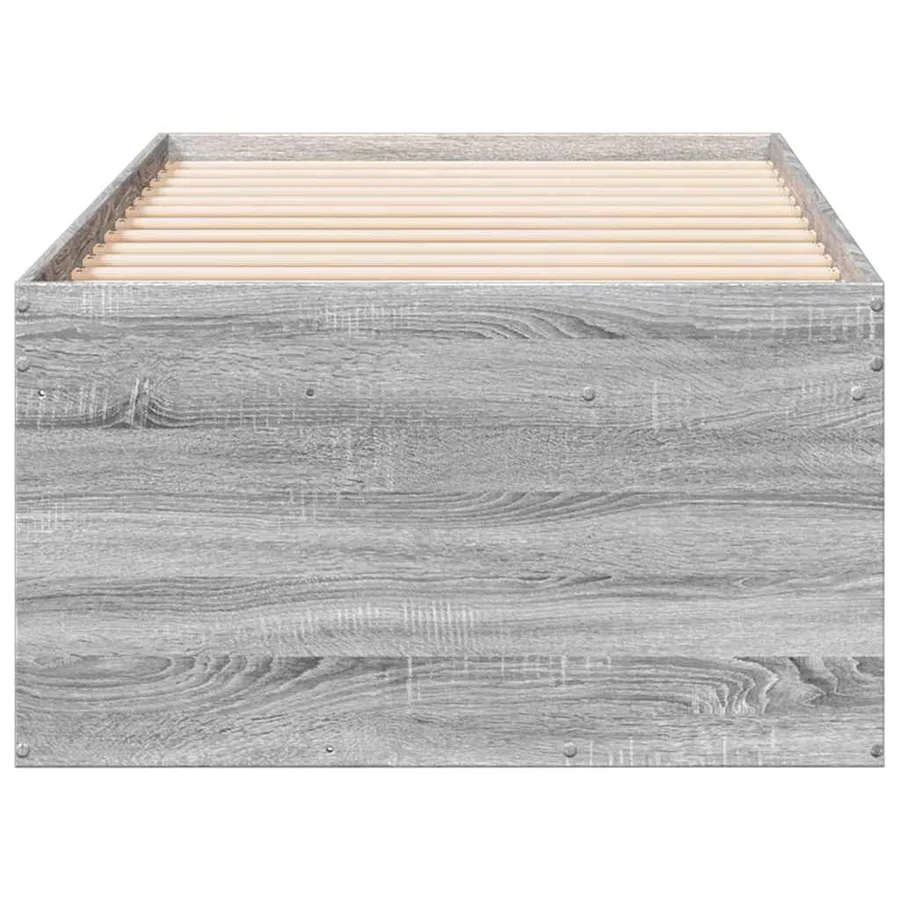 Lit de jour avec tiroirs sans matelas sonoma gris 100x200 cm - 5