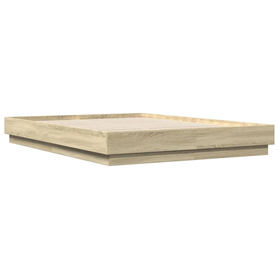 Cadre de lit sans matelas chêne sonoma 120x200 cm - 3