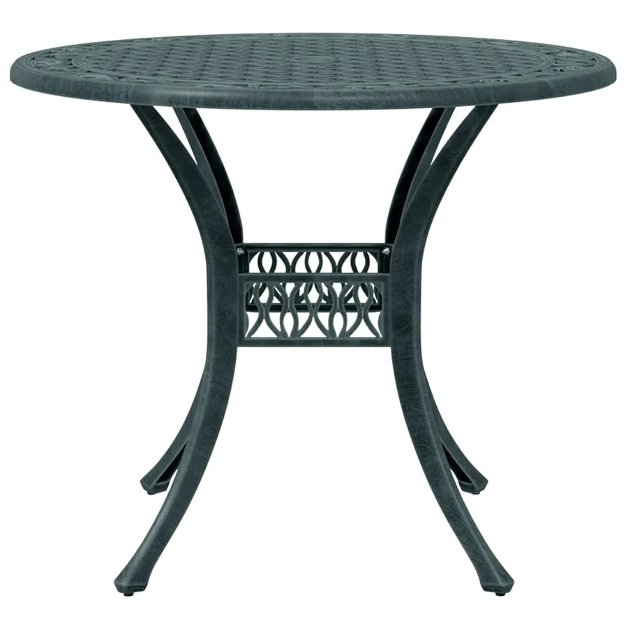 Ensemble à manger de jardin 5 pcs vert aluminium coulé - 4