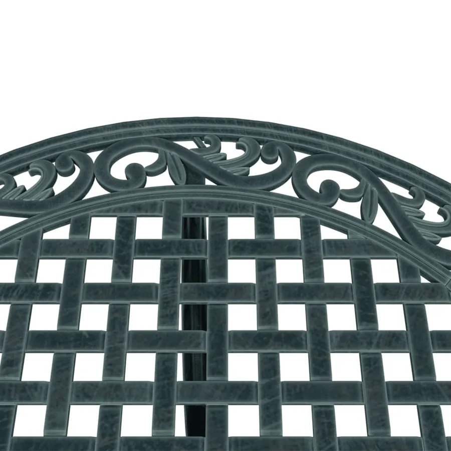 Ensemble à manger de jardin 5 pcs vert aluminium coulé - 6