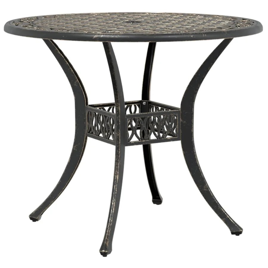 Ensemble de bistrot 3 pcs bronze aluminium coulé - 3