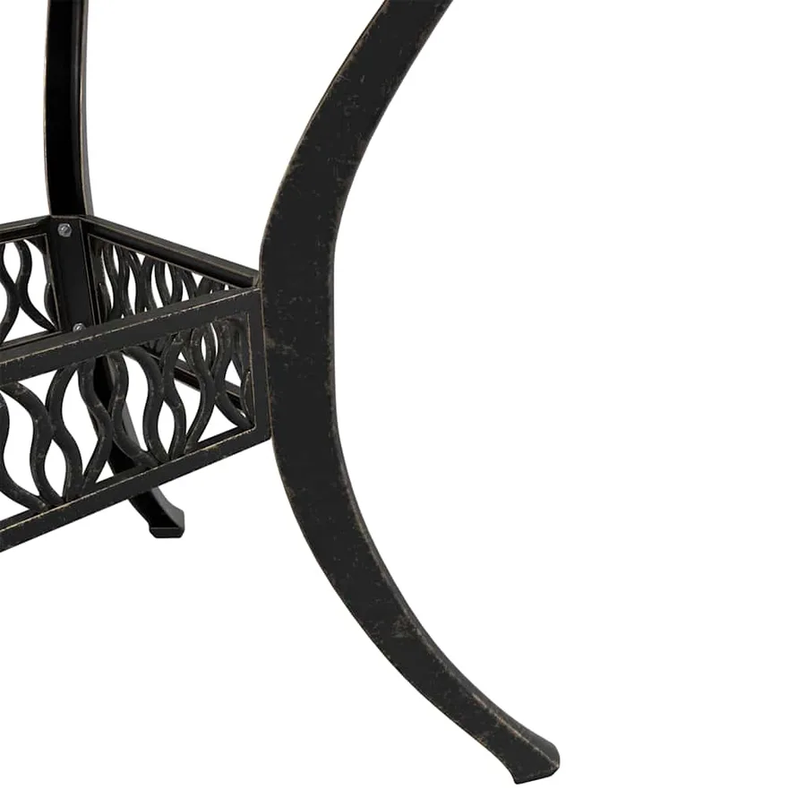 Ensemble de bistrot 3 pcs bronze aluminium coulé - 5