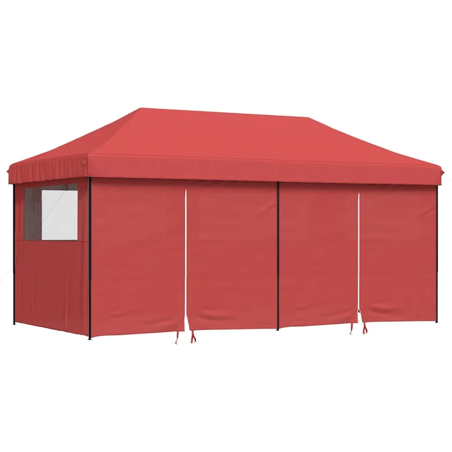Tente de réception pliable escamotable avec 4 parois latérales - 2