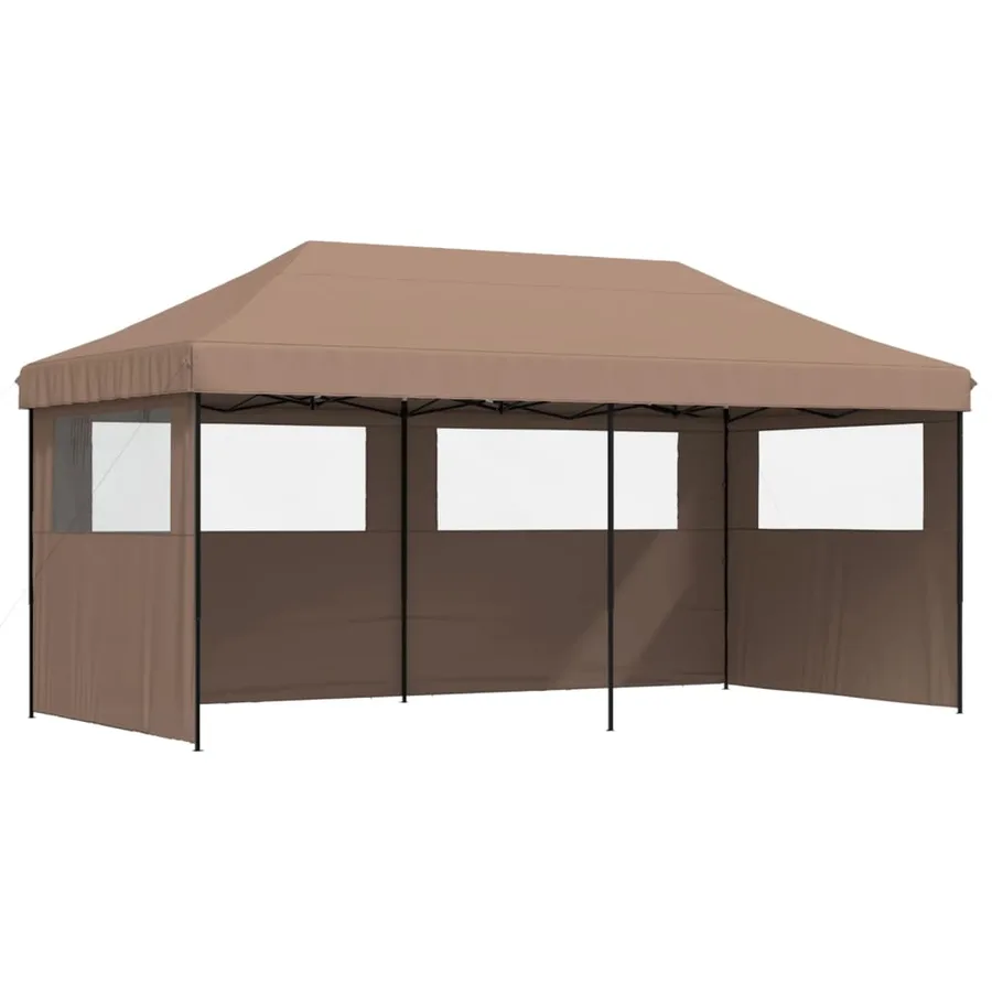 Tente de réception pliable escamotable avec 3 parois latérales - 2