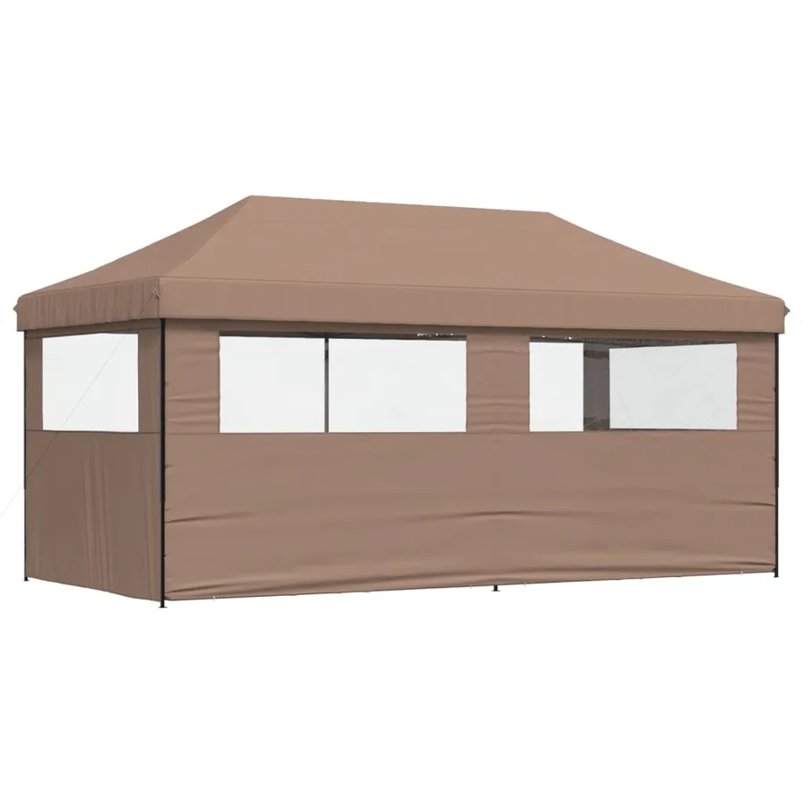 Tente de réception pliable escamotable avec 3 parois latérales - 4