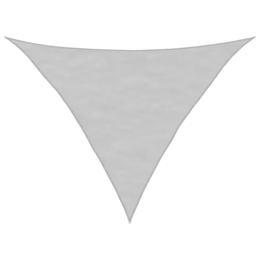 Voile d'ombrage gris clair 5x5x6 m 100% polyester oxford - 2