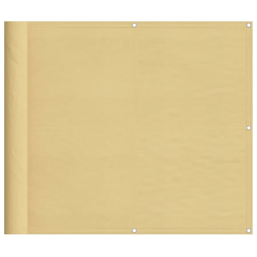 Écran de balcon sable 90x1000 cm 100% polyester oxford - 2