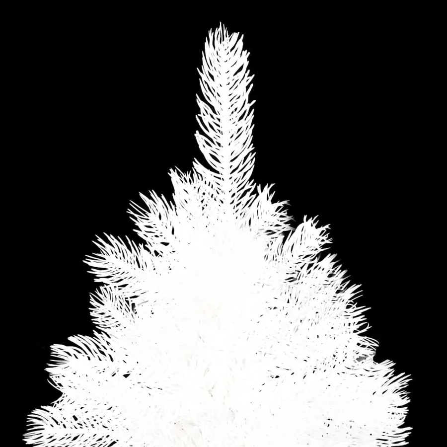 Arbre de Noël artificiel pré-éclairé et boules blanc 150 cm - 3