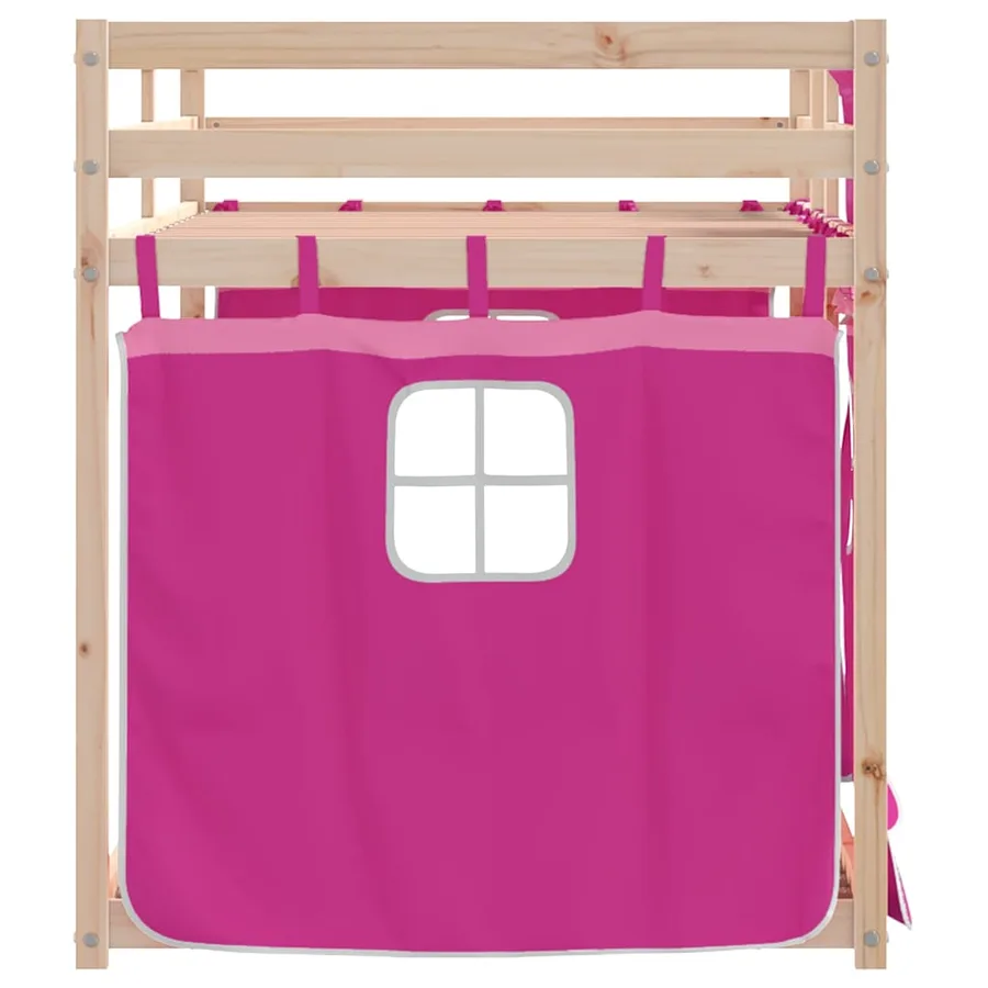 Lit superposé sans matelas 90x200 cm bois de pin massif - 6