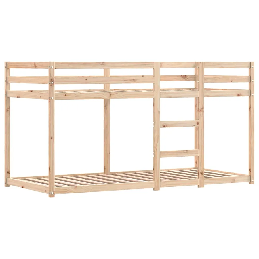Lit superposé sans matelas 90x200 cm bois de pin massif - 8