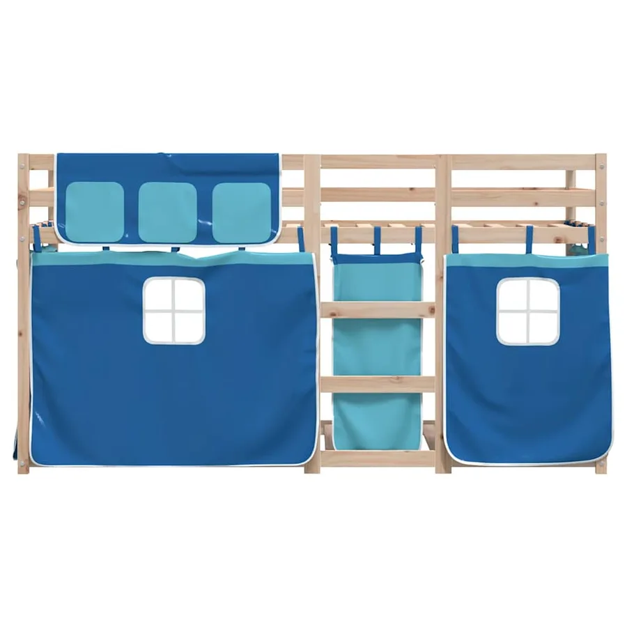 Lit superposé sans matelas 90x190 cm bois de pin massif - 4
