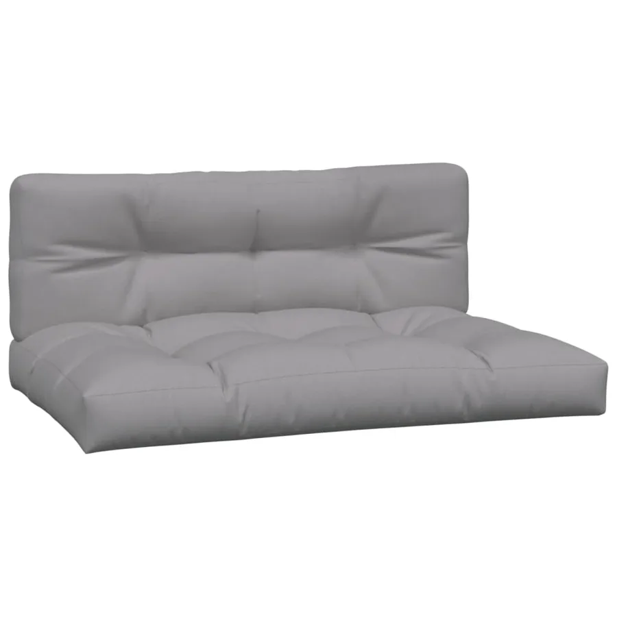 Canapés centraux palette de jardin 2pcs et coussins bois acacia - 4