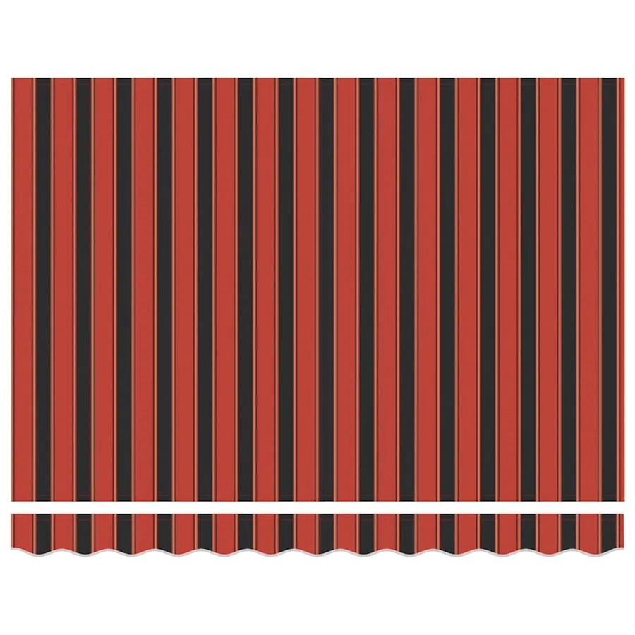Auvent rétractable automatique orange et marron 3x2,5 m - 3