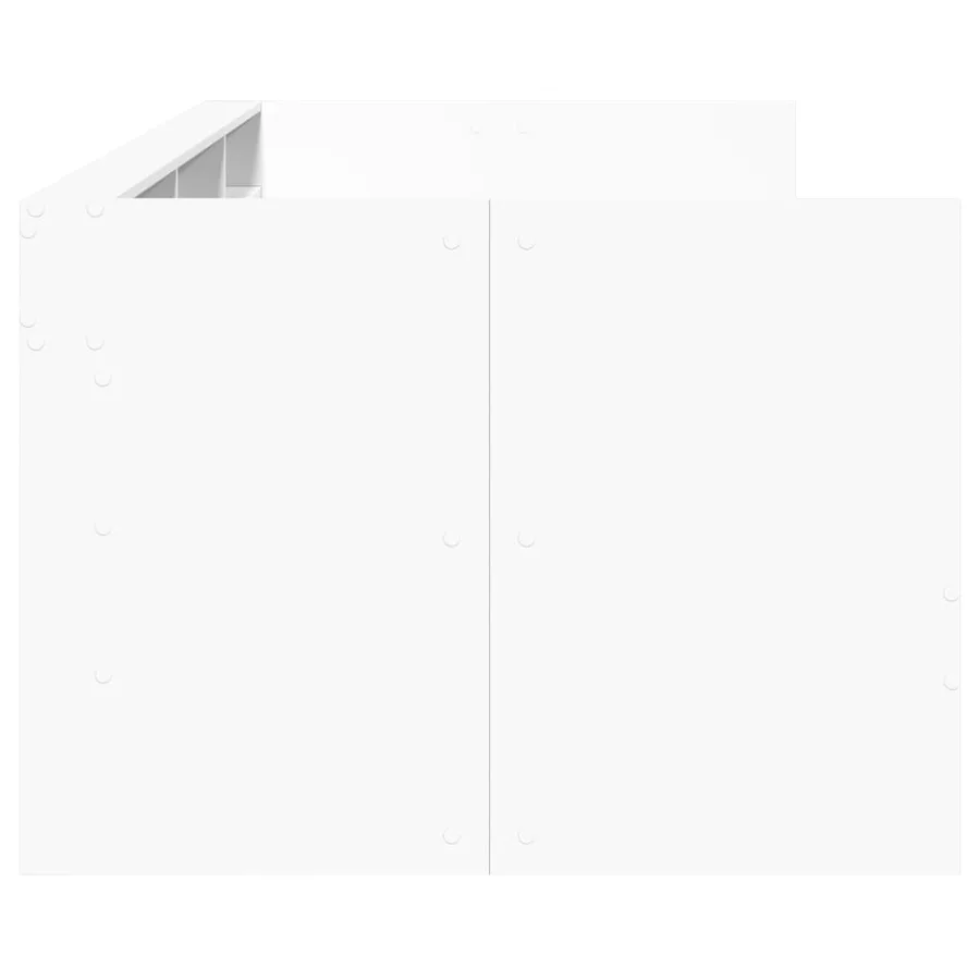 Lit de jour avec tiroirs sans matelas blanc 75x190 cm - 5