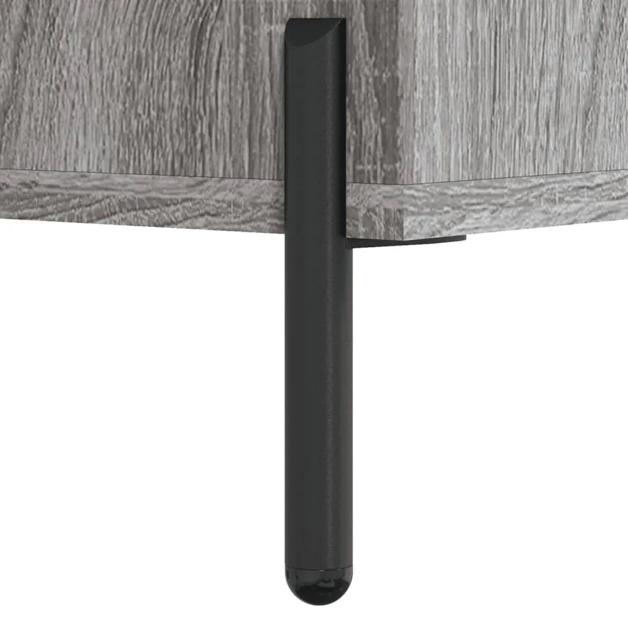 Buffet Sonoma gris 34,5x34x90 cm Bois d'ingénierie - 11