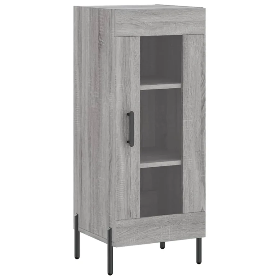 Buffet Sonoma gris 34,5x34x90 cm Bois d'ingénierie - 2