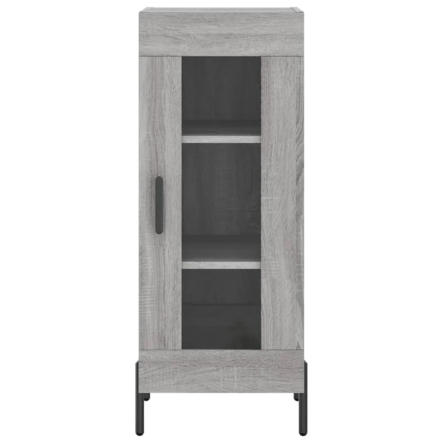 Buffet Sonoma gris 34,5x34x90 cm Bois d'ingénierie - 5