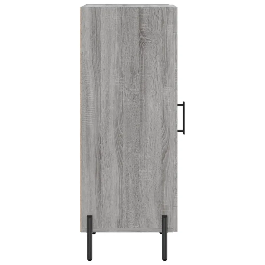 Buffet Sonoma gris 34,5x34x90 cm Bois d'ingénierie - 7