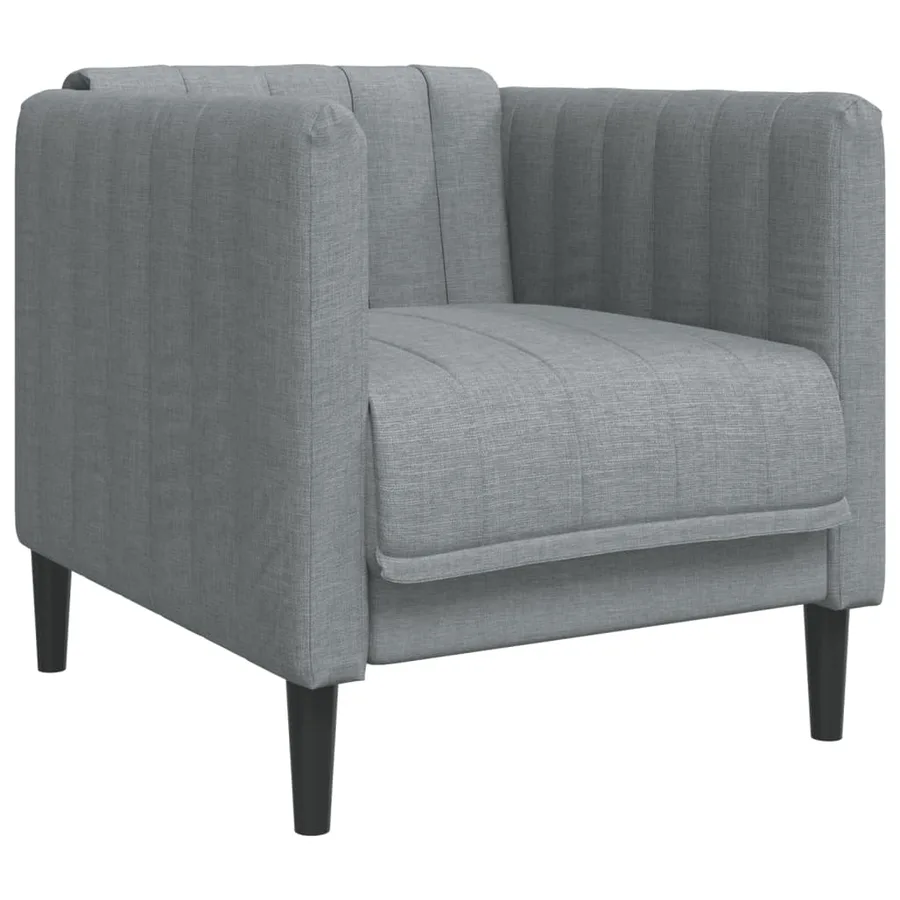 Fauteuil gris foncé tissu - 2