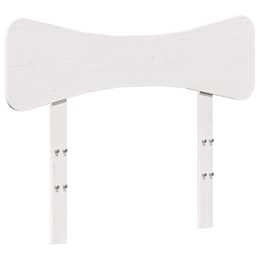 Tête de lit blanc 100 cm bois massif de pin - 2