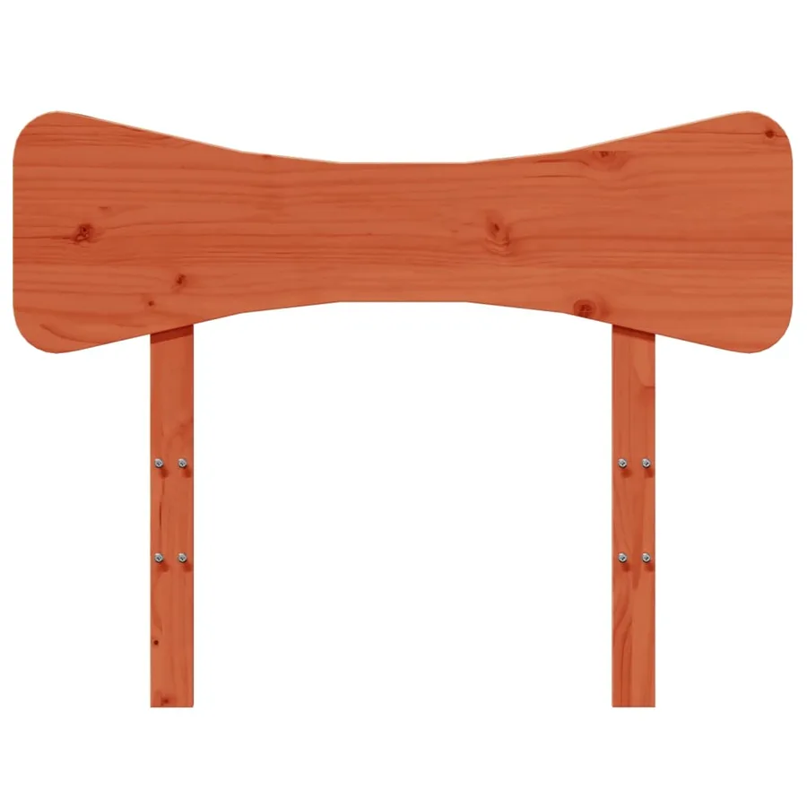 Tête de lit cire marron 100 cm bois massif de pin - 4