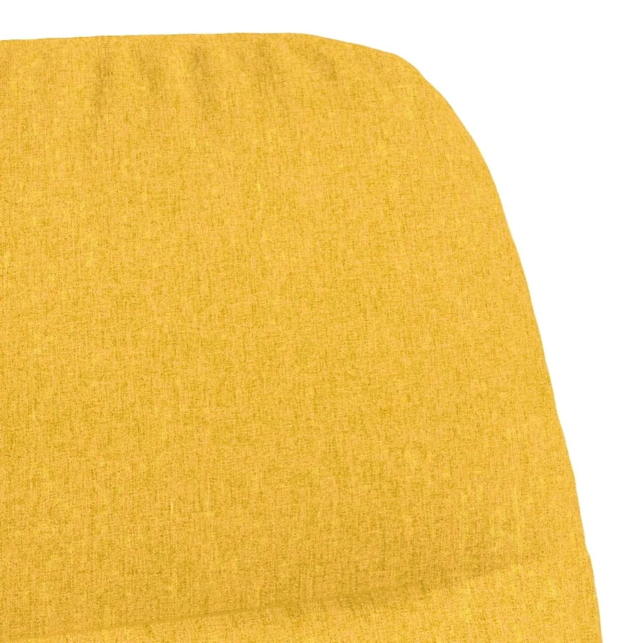 Chaise à bascule Jaune moutarde Tissu - 8