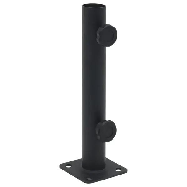 Base de parasol pour mât Ø32/34/38 mm noir mat acier
