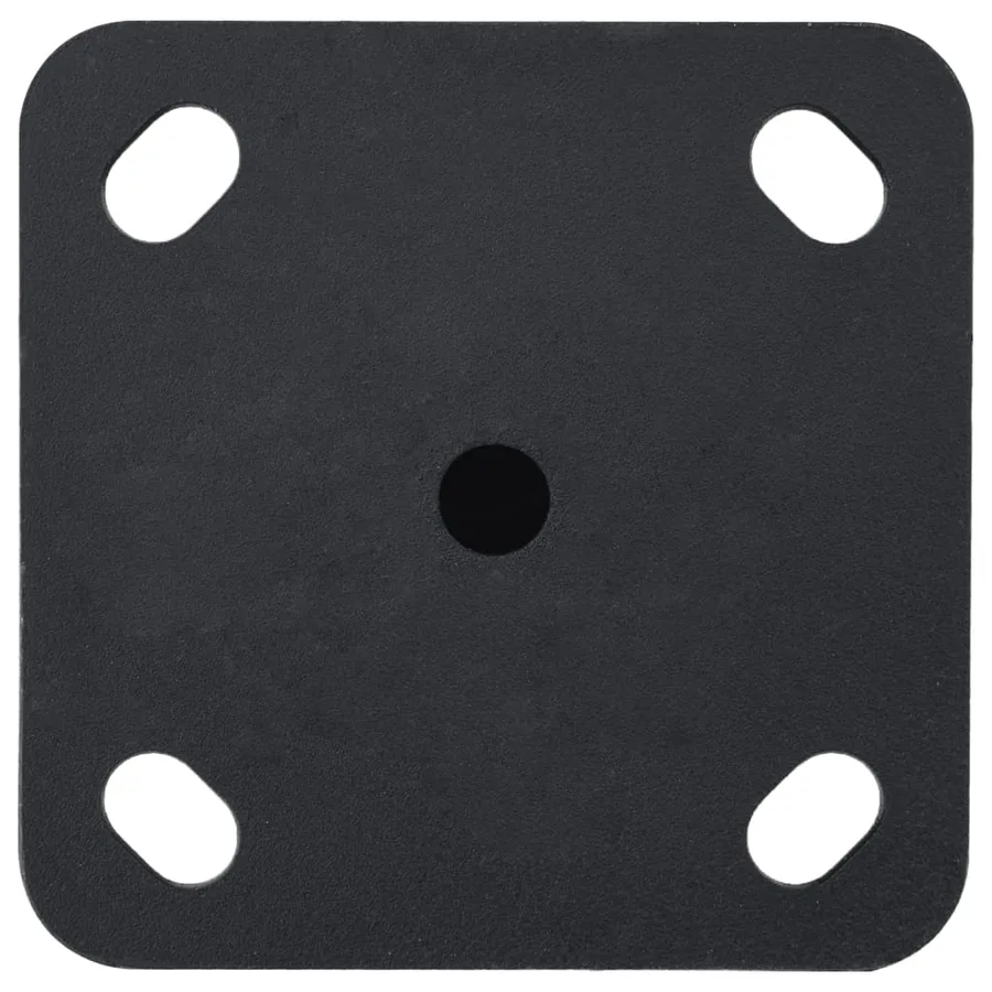 Base de parasol pour mât Ø32/34/38 mm noir mat acier - 4