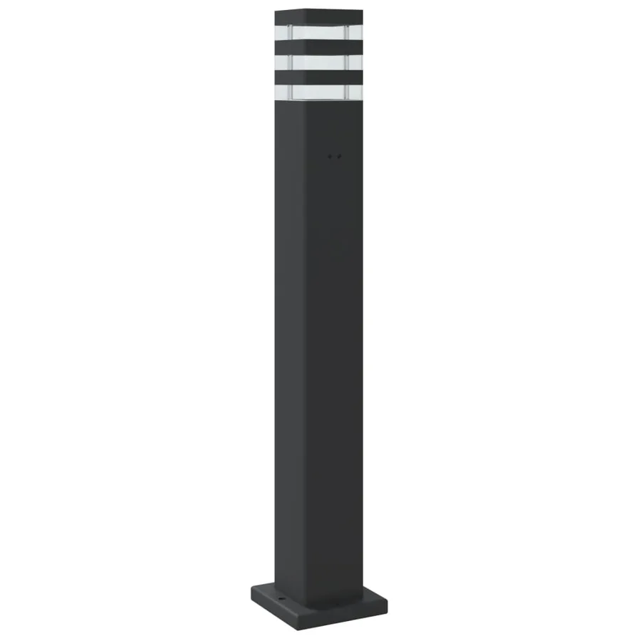 Lampadaire d'extérieur avec capteur noir 80 cm aluminium - 6