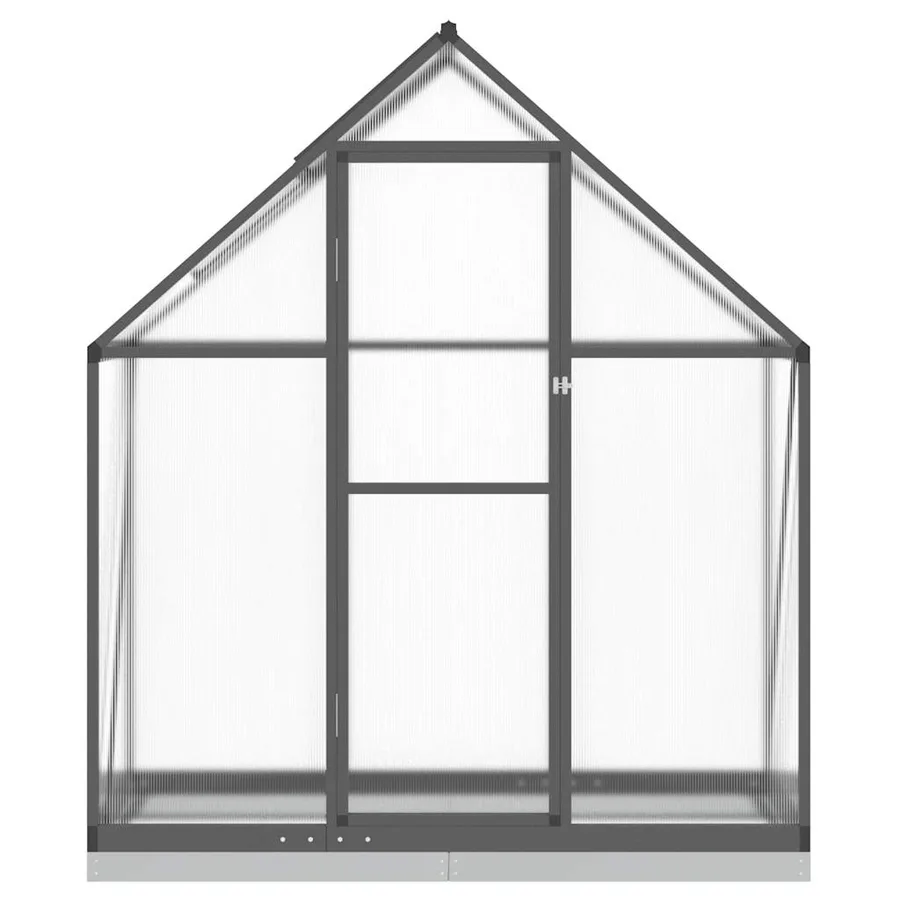 Serre avec cadre de base anthracite 169x58x202 cm aluminium - 3
