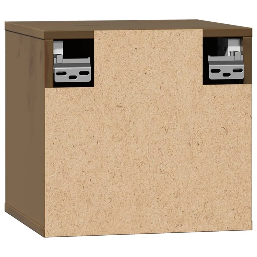 Armoire murale Marron miel 31,5x30x30 cm Bois de pin massif - 8
