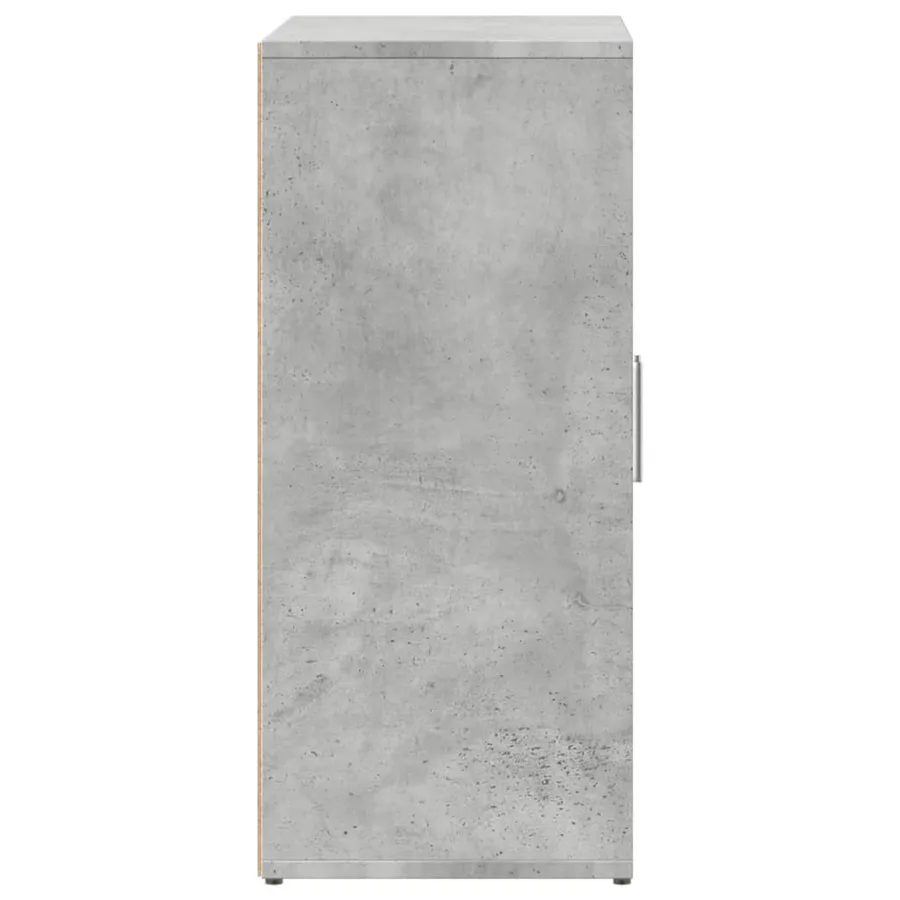 Buffets 2 pcs gris béton 60x31x70 cm bois d'ingénierie - 6
