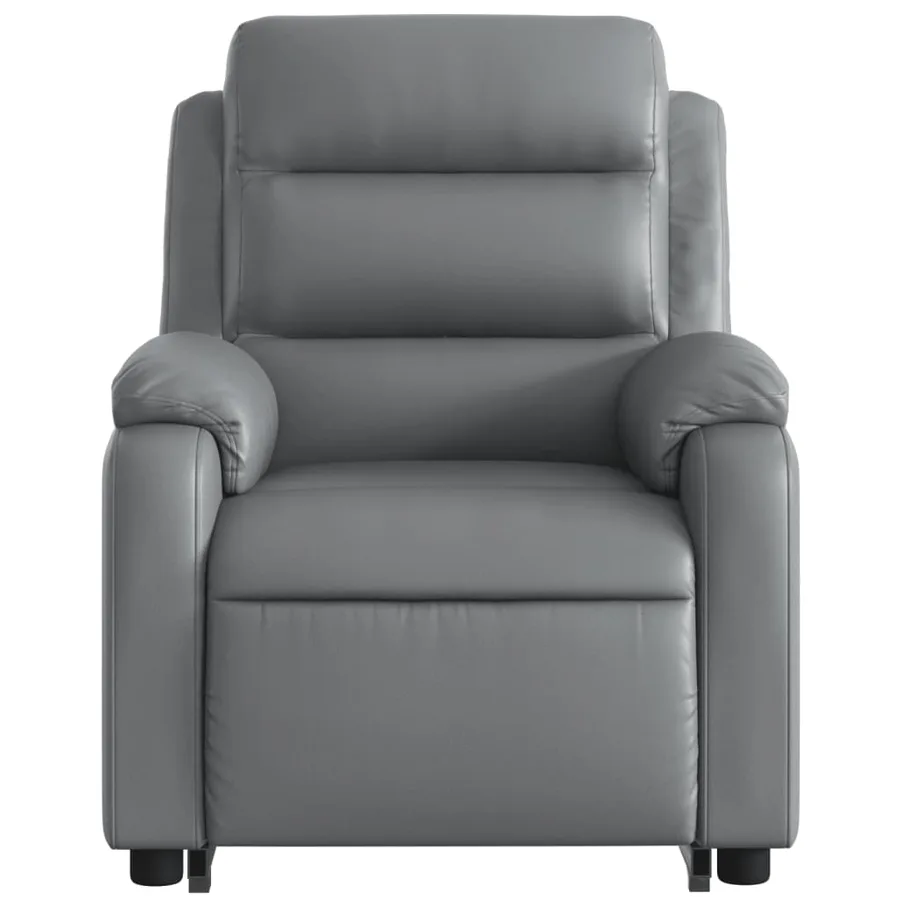 Fauteuil inclinable de massage Gris Similicuir - 9