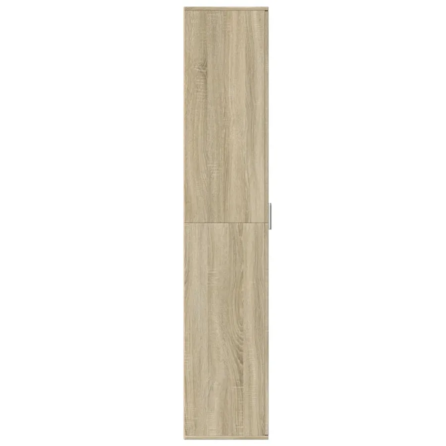 Buffet haut chêne sonoma 60x35x180 cm bois d'ingénierie - 4