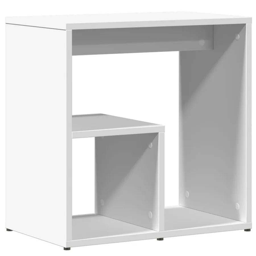 Tables d'appoint 2 pcs blanc 50x30x50 cm bois d’ingénierie - 5