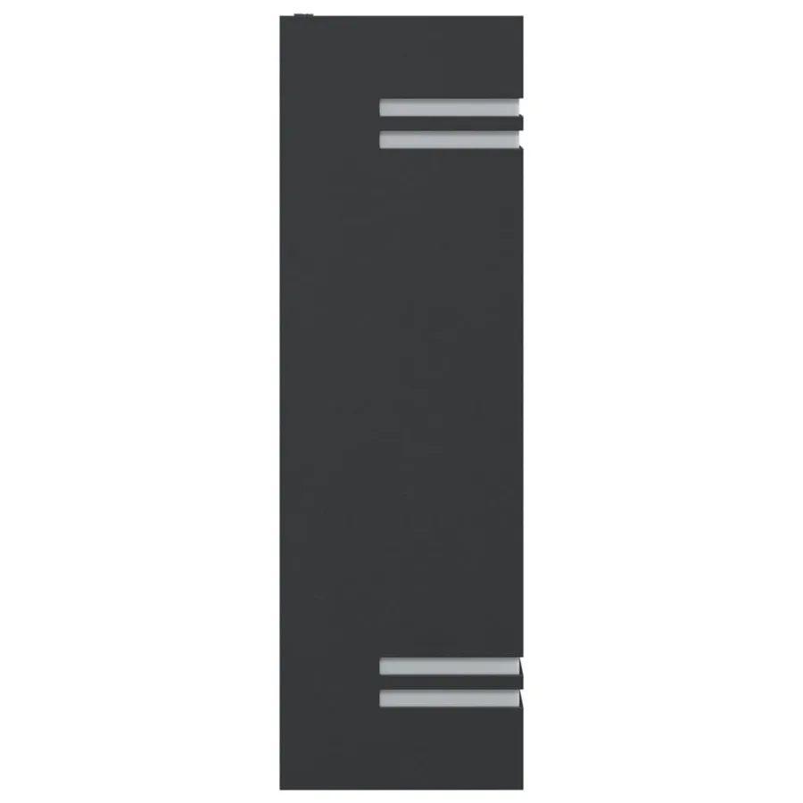 Applique murale d'extérieur noir acier inoxydable - 5
