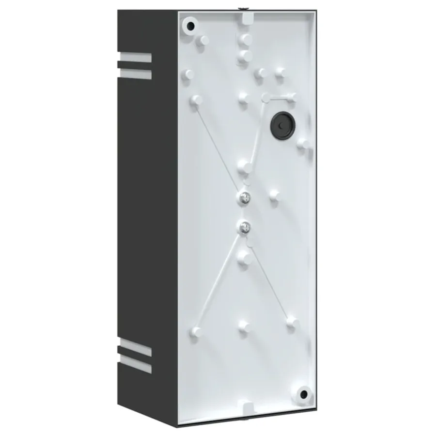 Applique murale d'extérieur noir acier inoxydable - 6