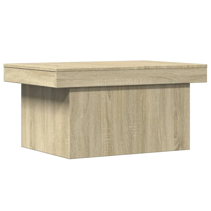 Table basse chêne sonoma 100x55x40 cm bois d'ingénierie - 2