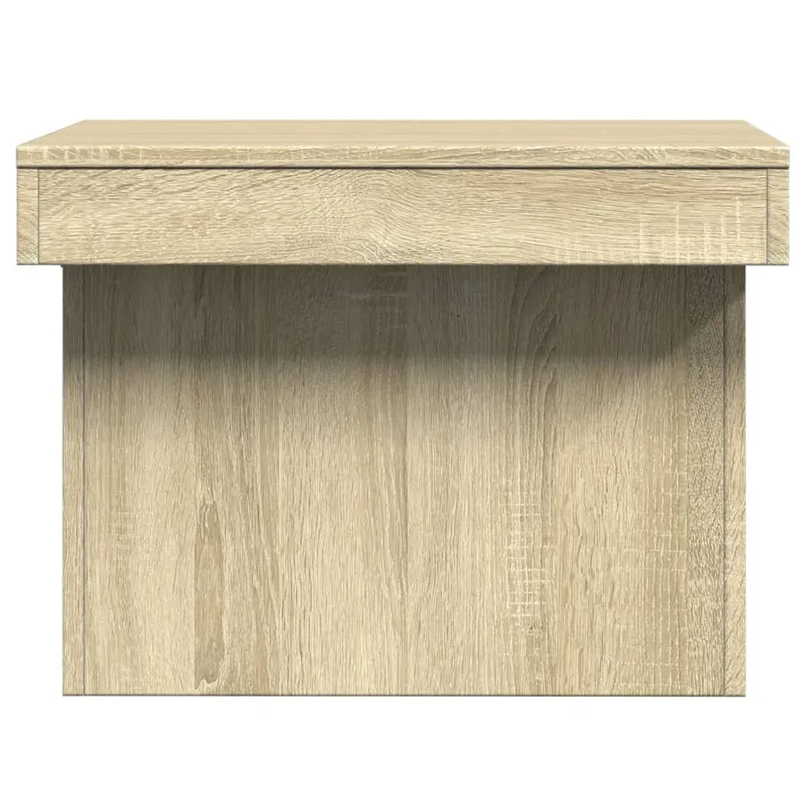 Table basse chêne sonoma 100x55x40 cm bois d'ingénierie - 6